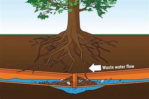 Root intrusion diagram