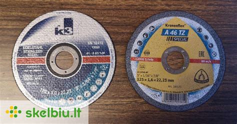 Įvairių tipų metalo pjovimo diskai