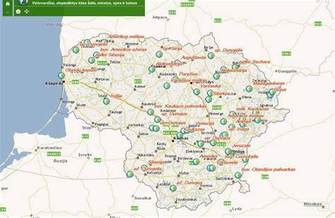 Žemėlapis: Lietuvoje įmonių geografija teikiant asfaltavimo paslaugas