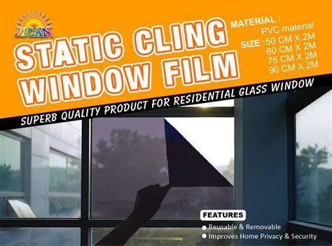 Static cling window film application steps
