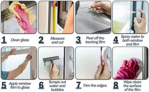 Step-by-step static cling installation