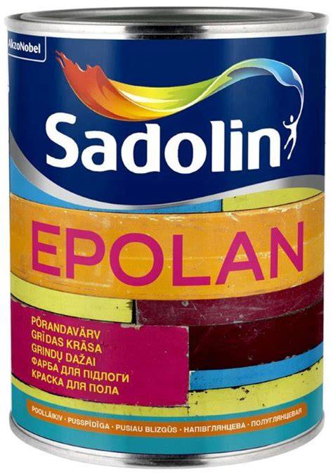 Sadolin Epolan balti 1 l pavyzdinė pakuotė su spalva