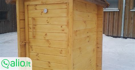 rūkykla su drožlėmis