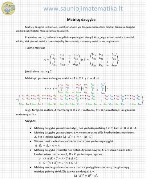 Eizenhauerio matricos schema
