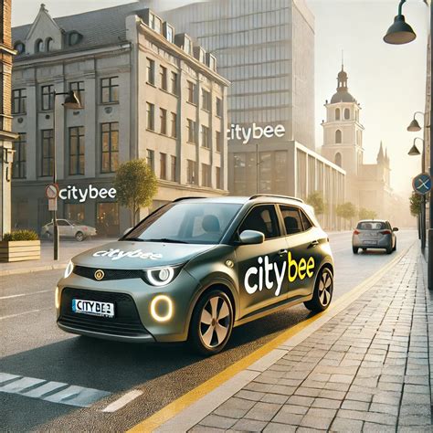 CityBee automobilio rezervacijos procesas su žemėlapiu