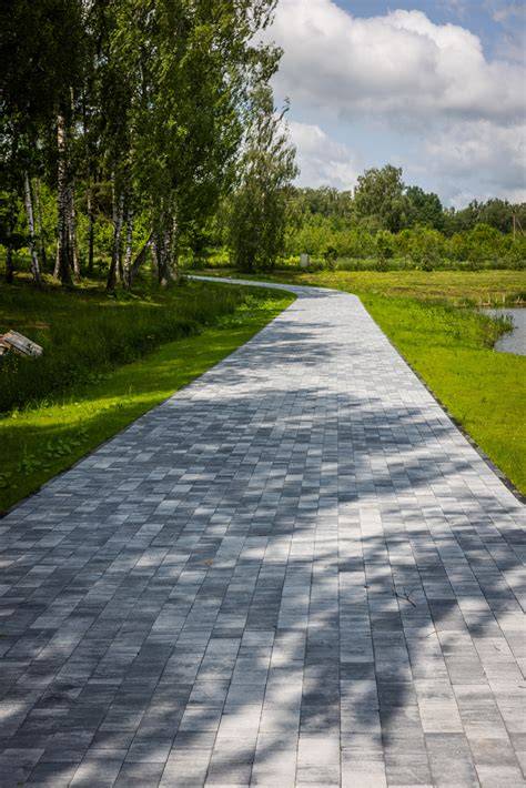 Betono mozaika - vizualinis sprendimas lauko zonoms