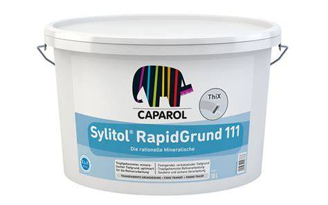 Caparol RAPIDGRUND grafikas: skaidrumas ir įsiskverbimas į pagrindą