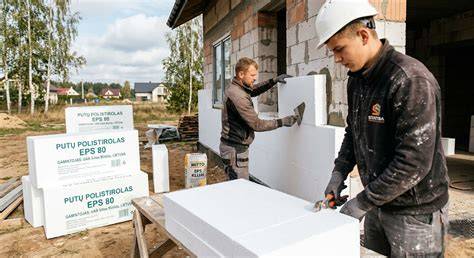 EPS fasadų ir pamatų šiltinimo schemos
