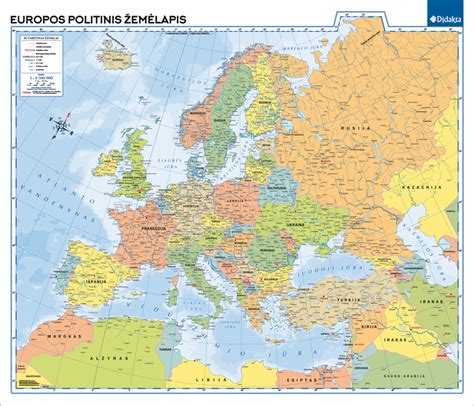 Žemėlapis su pagrindinėmis Europos šalių taisyklėmis dėl dygliuotų padangų