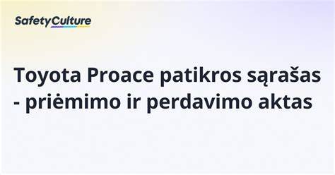 Patikros sąrašas montavimo metu