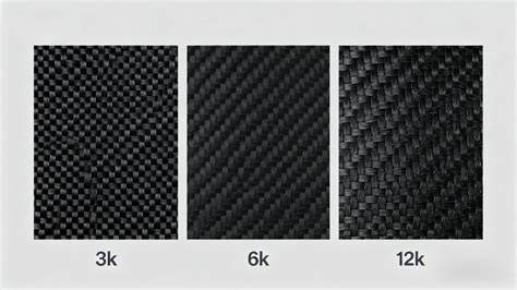 Karbono audinio pynimo įvairovė (3k, 6k, 12k) ir pluoštų laminavimas epoksidine derva