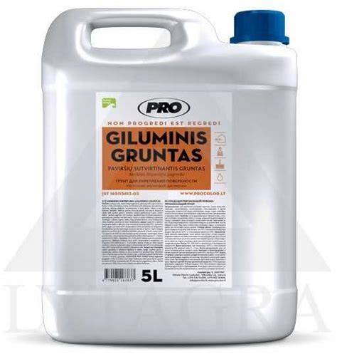 giluminis gruntavimas infografika