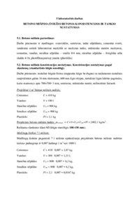 Infografika: Sauso betono mišinio komponentai ir jų proporcijos