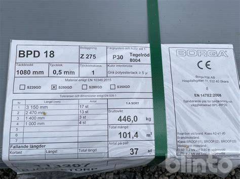 BPD 18 ir BPE 18 profiliuotų lakštų panaudojimas fasadams ir stogams