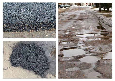 Duobių remontas šaltu asfaltu infografika
