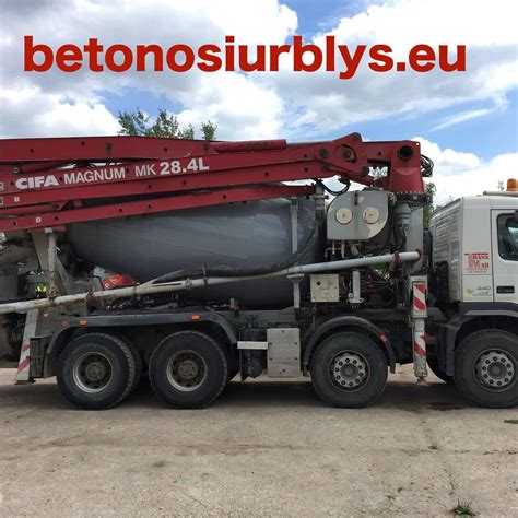 betono pristatymas su betono siurbliu