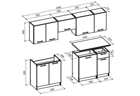 Virtuvės baldų surinkimo schema