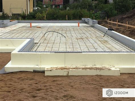 Plokštuminių pamatų su grindiniu šildymu schema