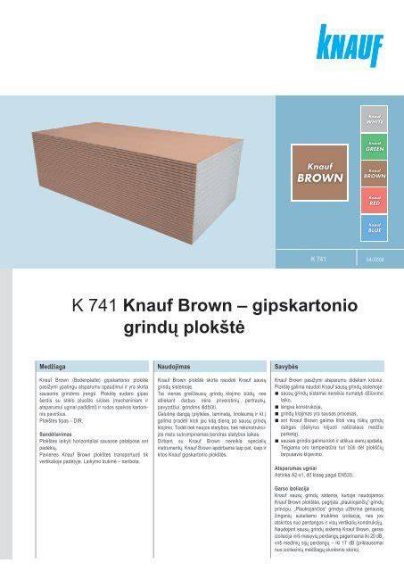 Brown plokštė - sausų grindų sprendimas