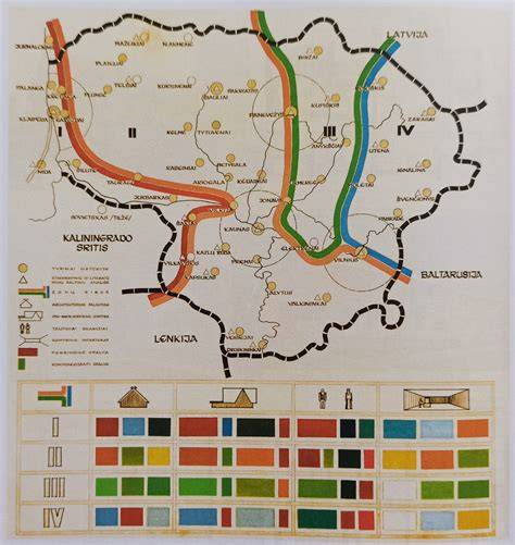 Geografinė cementinių dailylentžių išsiskyrimo schema Lietuvoje