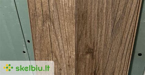 naudoto laminato likučiai ir paklotai
