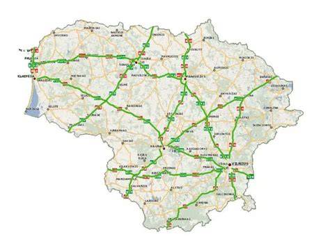 Mapa: Autoservisų tinklas Lietuvoje