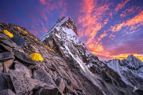 Ama Dablam ir Everesto regione
