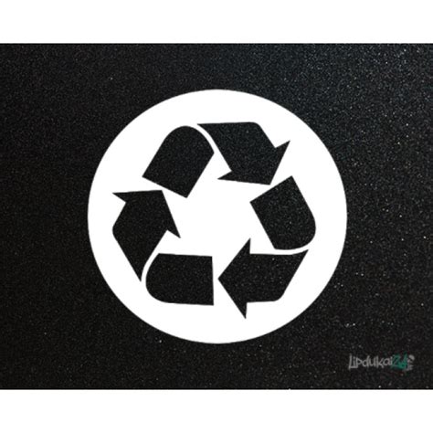 Perdirbimo simbolis ant titano cinko lakšto