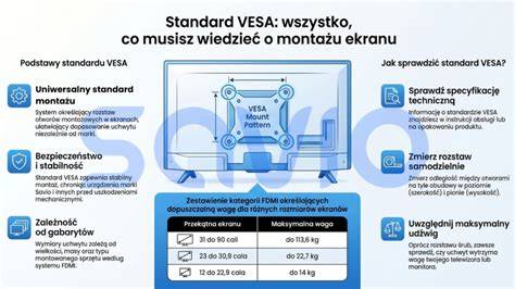 Infografika: VESA standartai ir laikiklių tipai