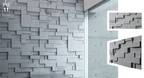 3D betoninės plokštės puošia vidaus sienas ir fasadus