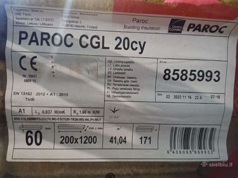 Infografika: PAROC CGL 20cy montavimo eiga