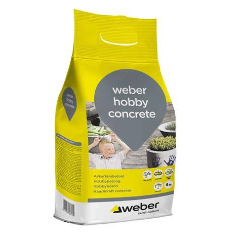 Weber HobbyConcrete pakavimo ir naudojimo nuorodos vizualizacija
