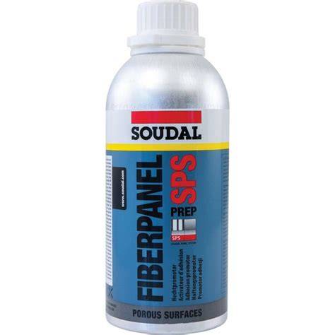 Soudal Panel System komponentai: SPS Cleaner, SPS Fiberpanel Prep, SPS Tape, SPS Soudabond 670