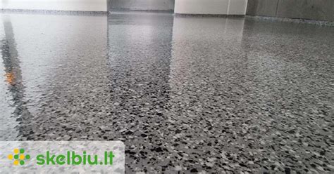 Epoksidinių grindų su marmuro imitacija pavyzdys