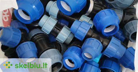 Infografika: plastikiniai lauko vandentiekio vamzdžiai ir jų jungtys