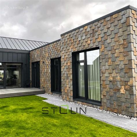 skalduotas akmuo fasadui