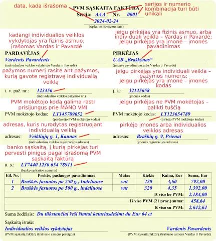 Skaičiuoklės pavyzdys