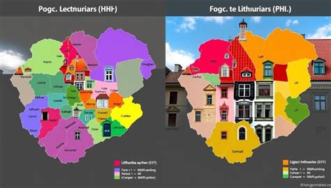 Mapa: Lietuvoje populiarios fasado medžiagos regione