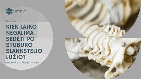 Infografika: Kompresinio slankstelio lūžio gydymo pasirinkimai ir jų eigą