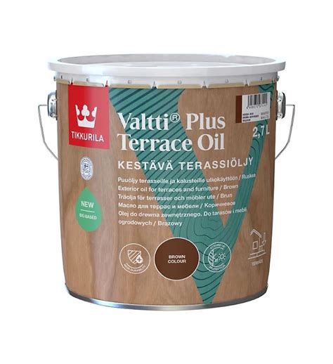 Valtti Plus Terrace Oil spalvų paletė