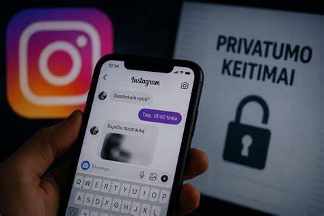 Infografika: Privatumo nustatymų kelias Instagram