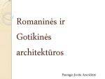 Gotikinės architektūros brėžiniai ir nuotraukos - pavyzdžiai