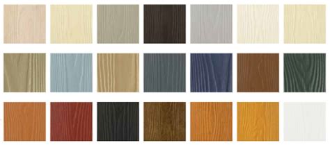 Laminuotų dailylenčių spalvų ir tekstūrų paletė