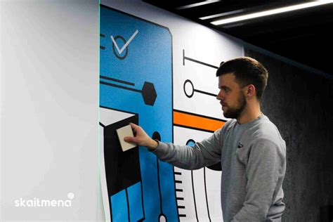 fototapeto klijavimo procesas