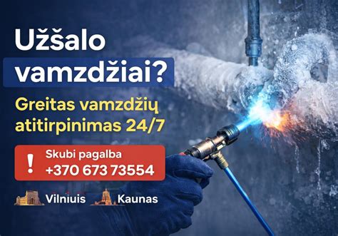 Užšalusių vamzdžių schema nešildomose patalpose