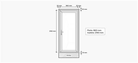 Matavimas durų angos