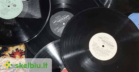 Vinilo plokštelės dizaino iliustracija