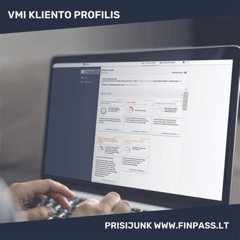 Mapa: VMI kliento profilio informacijos prieigos kanalai