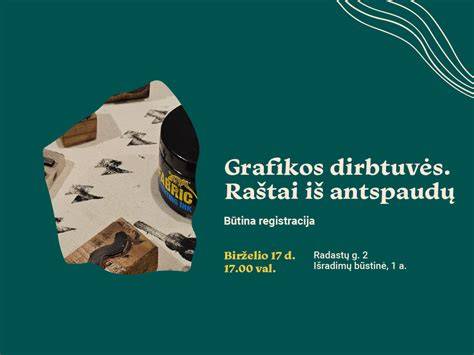 Grafikos dirbtuvės Vilniuje: mokymai ir demonstracijos
