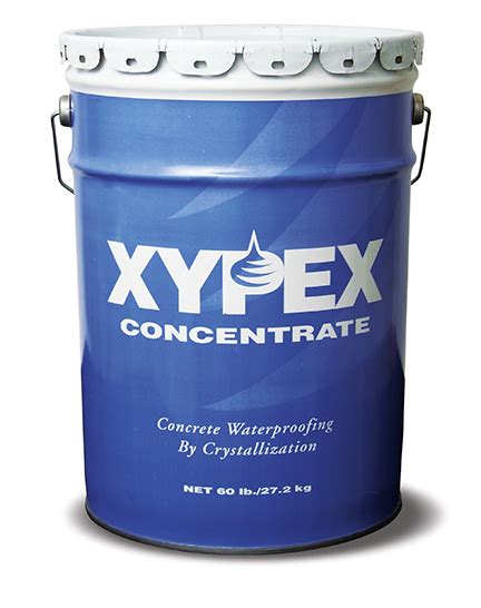 Xypex kristalinė betono hidroizoliacija schematiškai